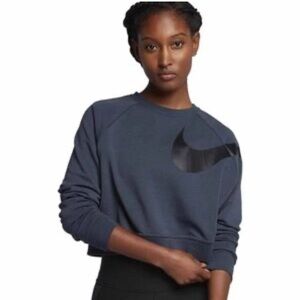 Women’s Nike Blue Cropped Sweatshirt Size M